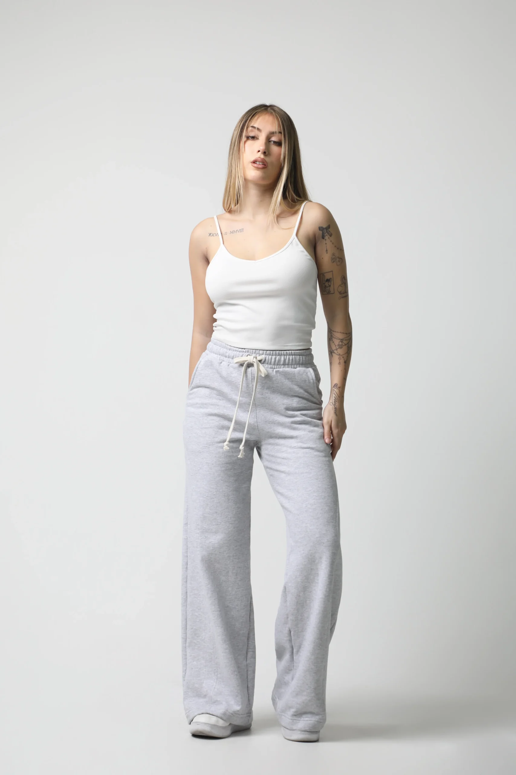 Straight Leg Valorie Sonne (Gris Melange)